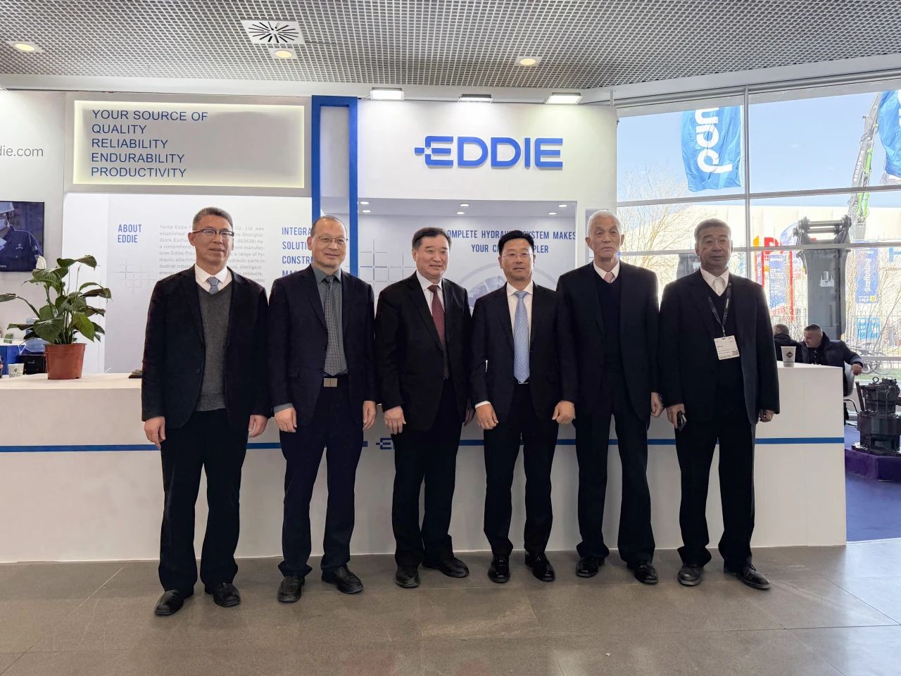 苏子孟会长等到访艾迪精密bauma 2025展台